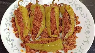 Keema Bhari Achari Mirchi recipe | Bharma Achari Mirch recipe | Achari Mirch recipe | Aarfa kitchen.