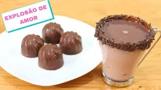 CÁPSULA DE CHOCOLATE QUENTE CASEIRA ( EXPLOSÃO DE AMOR)