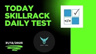 Today 31/12/2025 skillrack Daily test solution 