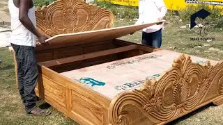 How to build a bedroom palang . amazing woodworking project . Make in wood.
