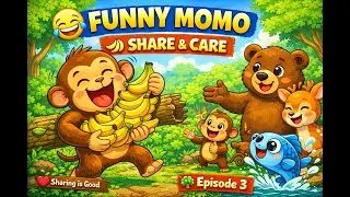 Funny Monkey Momo 🤣 | Sharing is Caring | Episode 3 | Kids Cartoon HindiJanuary 26, 2026