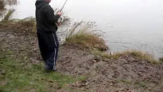 Moki Catchs A Fish