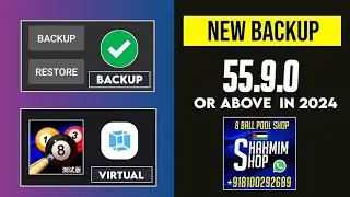 Backup Trick in 8 BALL POOL 56.0.0 or Above | NEW Backup Trick 2024 | Shahmim xD