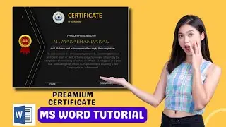 Ms word certificate tutorial 2026 ms word me certificate design karna sikhe 