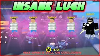 1 Max Open in every MAP in Anime Fighters Simulator | INSANE LUCK
