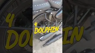 NEW CLASSIC 350 EXHAUST CHANGE DOLPHIN #2025 #automobile #classic350 #modified #customexhaust 🔥🎧😲😲😳