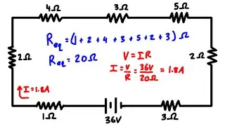 Voltage Division Example Problem #1 (Series Resistors)