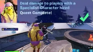 Deal damage to players with a Specialist Character hired Fortnite