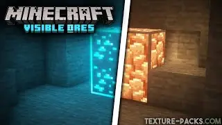 Visible Ores Texture Pack Download for Minecraft (Highlighted Ores)