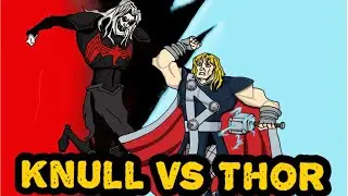 Knull The Symbiote god Vs Odin Force Thor Drawing. In King In Black??Who Would Win?