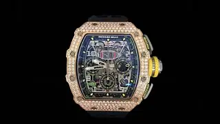 Richard Mille RM 11-03 Rose Gold Med Set Diamonds Watch 🥇🥈🥉 #shorts #menswatches