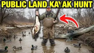 I Didn't Expect This... My First Public Land Kayak Hunt