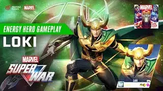 MARVEL Super War MOBA:  LOKI - ENERGY AND SUPPORT hero GAMEPLAY 【Marvel Super War 漫威超級戰爭】