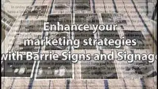 Enhance your marketing strategies with Barrie Signs and Signage