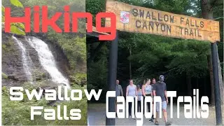 HIKING AT SWALLOW FALLS | CANYON TRAIL | MUDDY CREEK  FALLS | DEEP LAKE McHENRY , MD | #djipocket