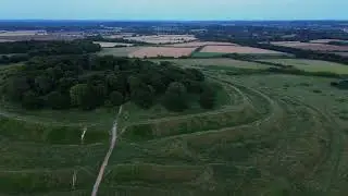 Badbury Rings - DT119JL - Shapwick Drone footage