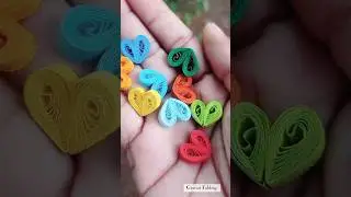 Paper Quilling Heart Turorial ,💗✨🥰 #quilling #quillingheart #shorts