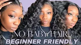 FLAWLESS FRONTAL WIG INSTALL TUTORIAL FOR BEGINNERS | EASY + VERY DETAILED No Plucking, No Bleaching