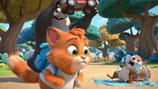 😸 Mischievous Kitten Goes to School - Ep 1: Crazy First Day Full of Laughs | Cute 3D Animation