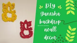 How to make Ganesha with tissue paper | DIY Ganesha for pooja decorations | Easy wall decor ideas