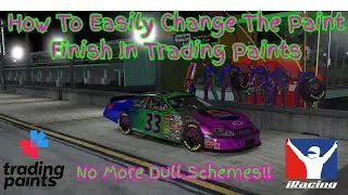 No Spec Maps, No GIMP - Easiest Paint Finish Trick For iRacing
