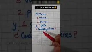 TEST DE INTELIGENCIA 😮