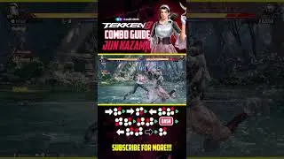 Jun Kazama 11-Hit Combo 70+ Damage Combo 🔥 #tekken8