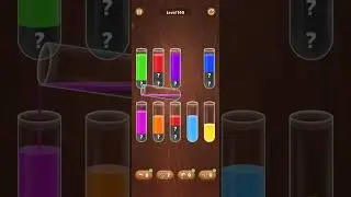 water sort puzzle gameplay level 140 #colorwatersort #puzzlegame #watersortcolorgame #games #funtime