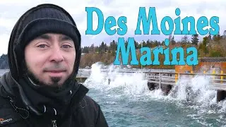 Де-Мойн Марина Ветер, волны и безумная погода - Де-Мойн, Вашингтон