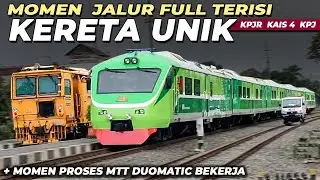 MOMEN EPIK KETIKA TIGA KERETA UNIK NAN LANGKA BERTEMU DI STASIUN KECIL ‼️ Hunting Tiga KLB Daop 9