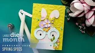 Spellbinders February 2026 Large Die of the Month – Spring Specs