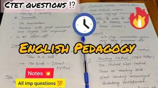 Ctet English k questions yha se jrur ayenge 💯ll Language & Methods all important questions 🔥