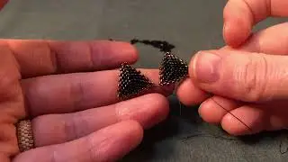 DIY Треугольные серьги из бисера Miyuki | Минимализм и элегантность пошагово ✨📐