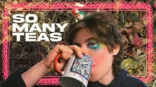 Mid-level tea Jester shows off his tea collection