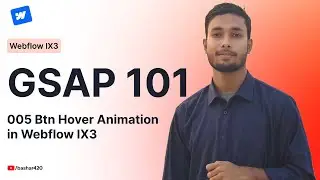 005 Btn Icon Hover Animation in Webflow IX3 101 Bangla Tutorial