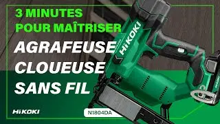 Mode d'emploi de l'agrafeuse-cloueuse sans fil N1804DA HiKOKI.