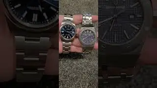 rolex oyster perpetual and AP royal oak homage. #rolex #audemarspiguet #royaloak #bling