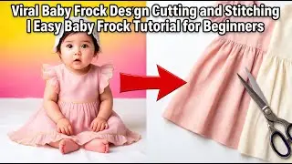 Trending Baby Frock Design Cutting and Stitching  Easy Baby Frock Tutorial for Beginners