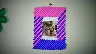 How to Make Photo Frame Colorful Paper & Cardboard | DIY |