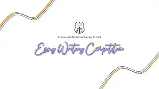 Immanuel Mar Thoma Sunday School - Essay Writing Competition Winners