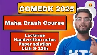 The Maha Crash Course 'MCC025'|COMEDK 2025|Complete syllabus|Notes| PYQ's solution [Ash Academy JEE]