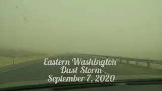 Eastern Washington State Dust Storm 2020