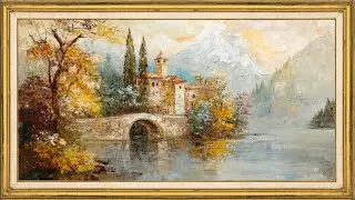 Autumn Landscape Oil Painting 🍂 | 2 Hour TV Frame Art Screensaver (FHD) | TVartforyou
