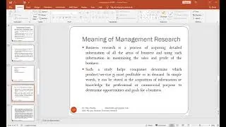 Introduction to BRM 27 jan