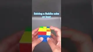 Solving a cube on beat #music #ajr #song #rubikscube #cuber #cubing #shorts #short #beat #fast
