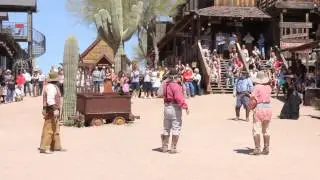 Cowboy show in Ghost Town Gold Mine. Gilbert, AZ