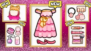NEW!✨UNLOCK PINK OUTFIT COLLECTION SECRETS IN AVATAR WORLD🍀🛍️PAZU #pazu #tocaboca #avatarworld