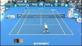 Gilles Muller v Viktor Troicki highlights (SF) - Apia International Sydney 2015
