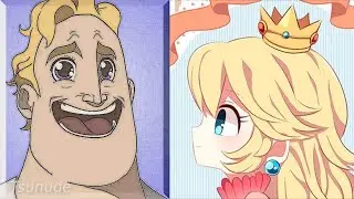 Mr Incredible becoming Canny (Princess Peach)