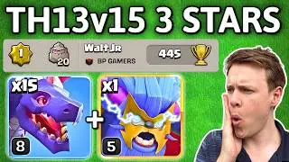 1-й ранг TH13 сокрушает TH15 с помощью драконов-клонов Super Yeti | Лучшая атака для Ратуши 13 ур...